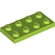 Lego destička 2x4, limetková (4122445, 4164023, 4534667, 4537936)